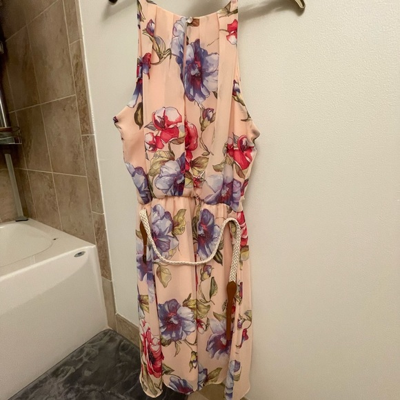 IZ Byer Pink Floral Sundress - Picture 2 of 3